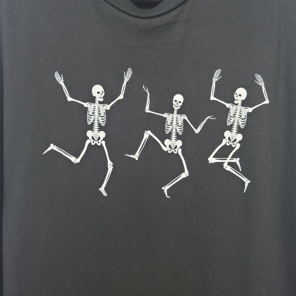 Dancing skeleton t-shirt, large - Picture 3 of 4